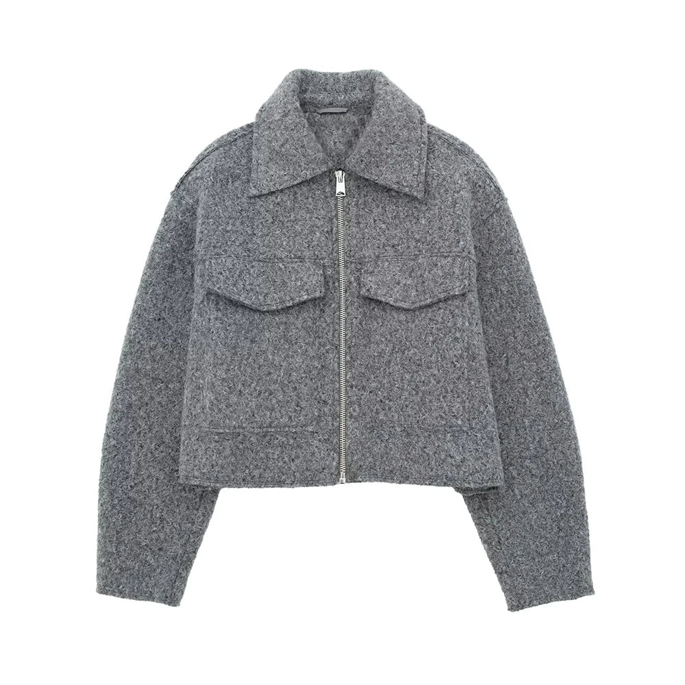 Herrenjacke Mit Reißverschluss Und Taschen - Norvielle