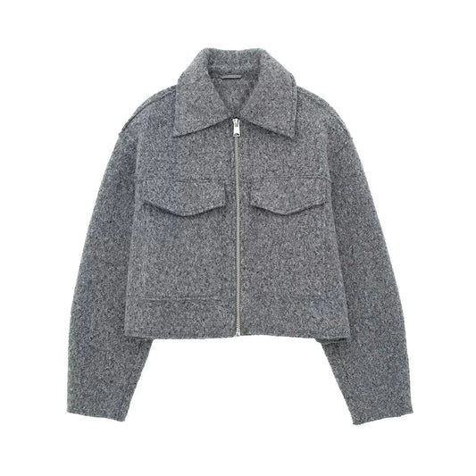 Herrenjacke Mit Reißverschluss Und Taschen - Norvielle