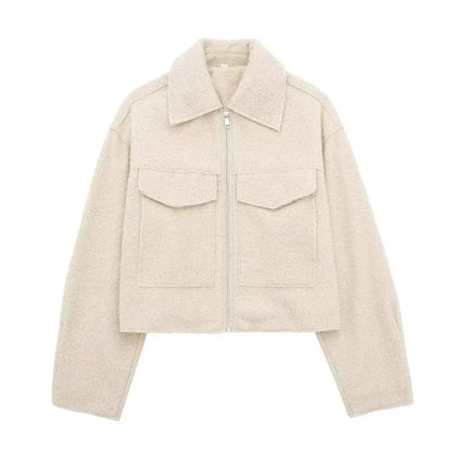 Herrenjacke Mit Reißverschluss Und Taschen