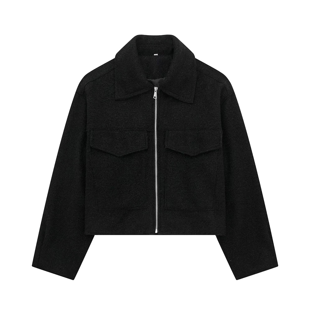 Herrenjacke Mit Reißverschluss Und Taschen