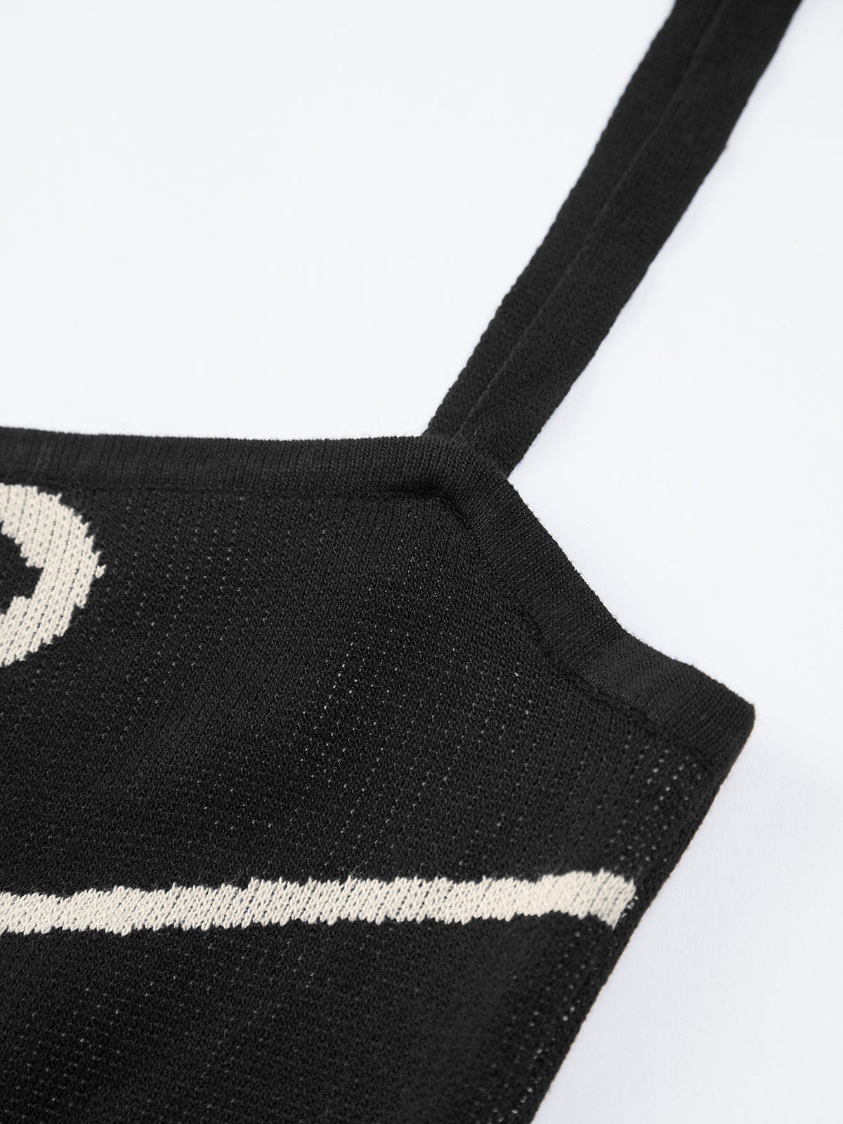 Damen Midikleid Abstraktes Muster Spaghettiträger