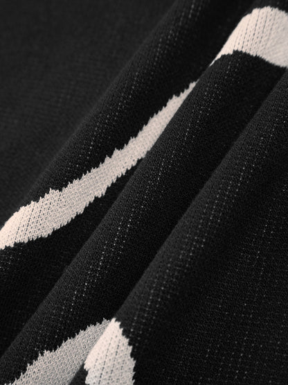 Damen Midikleid Abstraktes Muster Spaghettiträger