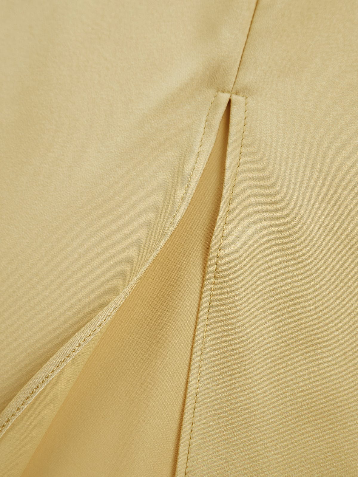 Elegantes Damen Satin-Kleid Rückenfrei Hochzeit Fest