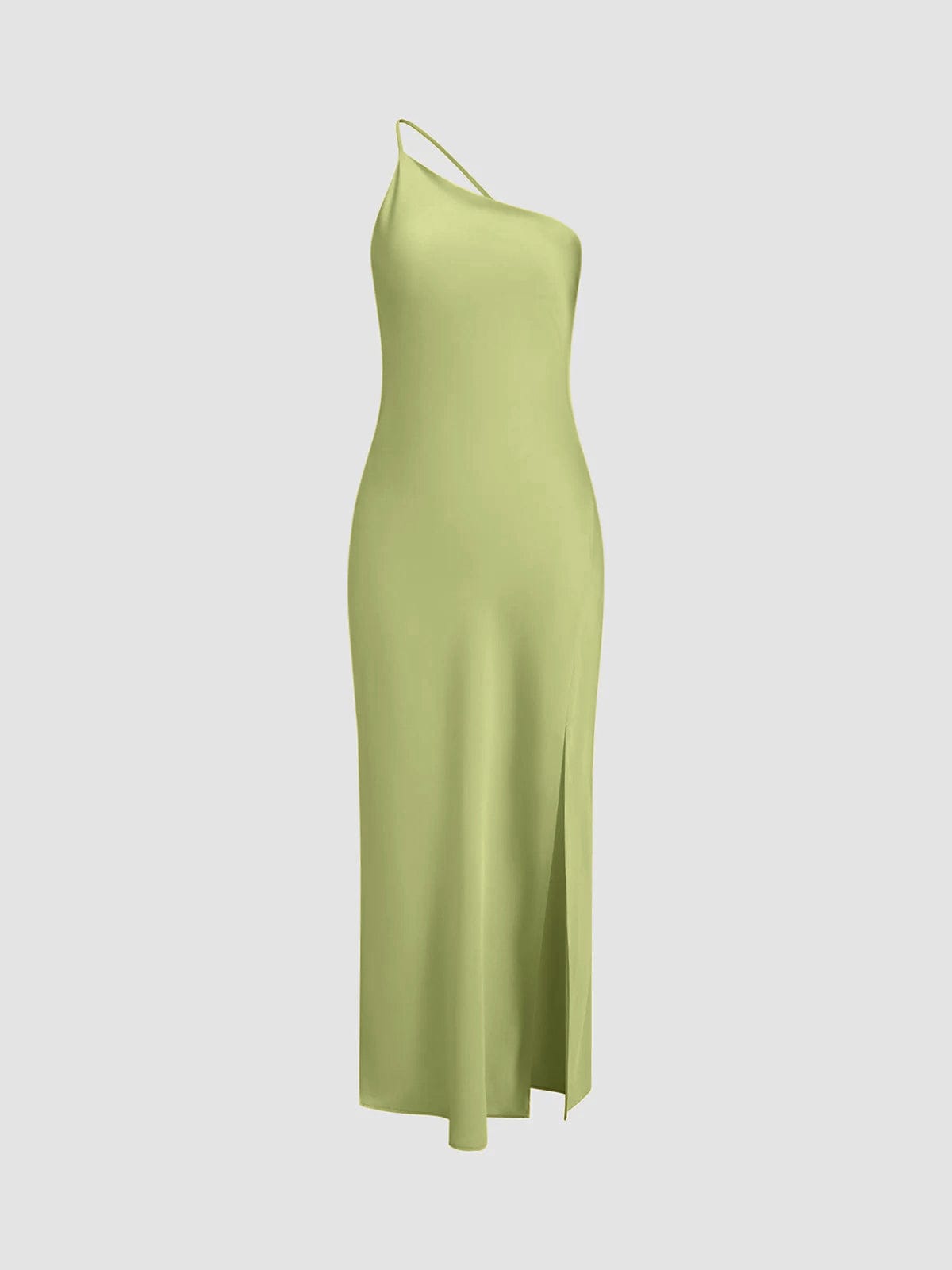 Damen Maxikleid Rückenfrei Satin