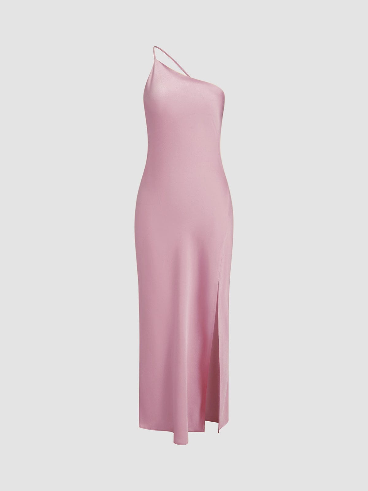 Elegantes Damen Satin-Kleid Rückenfrei Hochzeit Fest