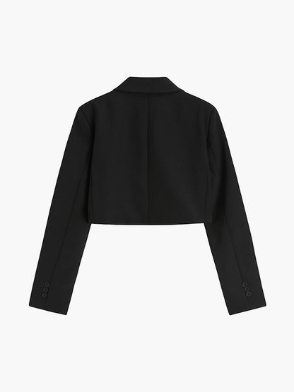 Norvielle Damen Crop Blazer Elegant