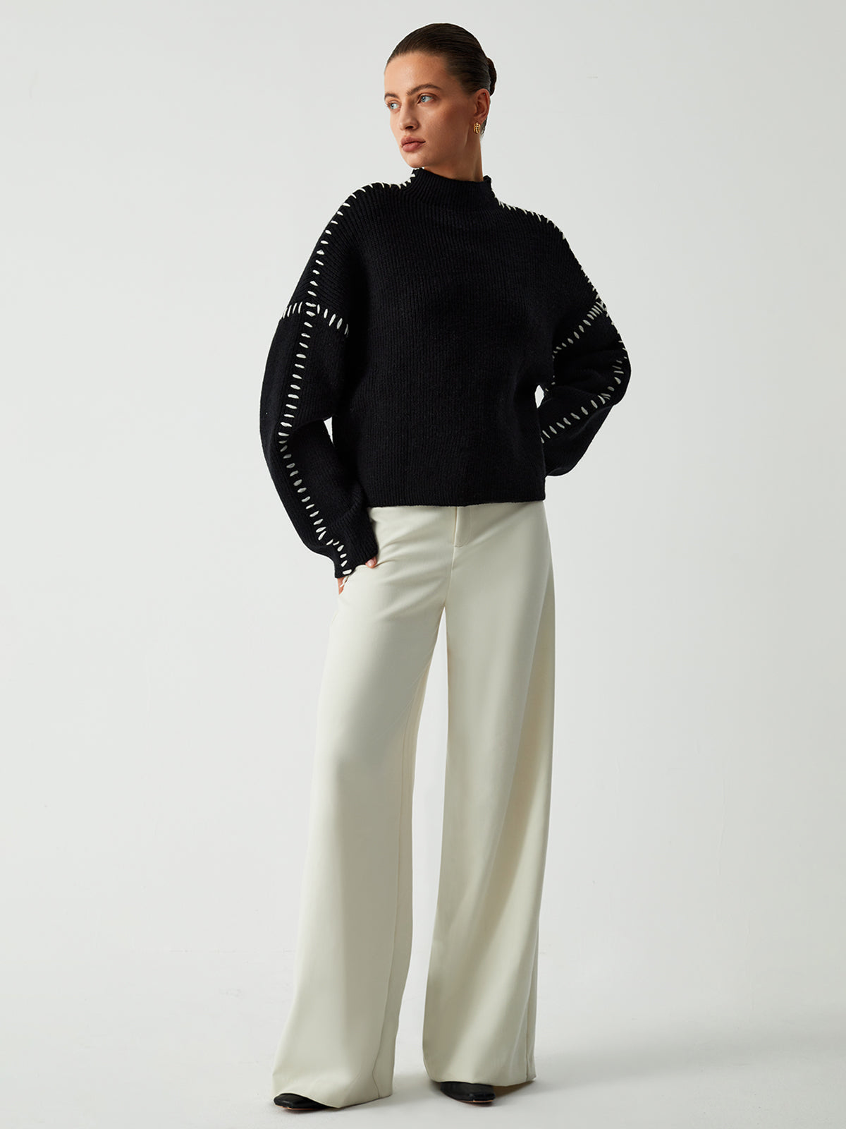 Norvielle Damen Strickpullover Stilvoll - Norvielle