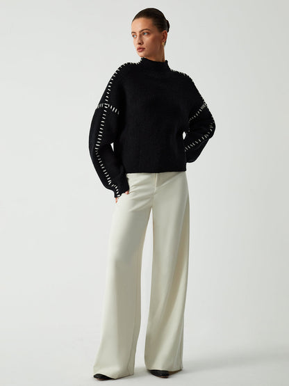 Norvielle Damen Strickpullover Stilvoll - Norvielle