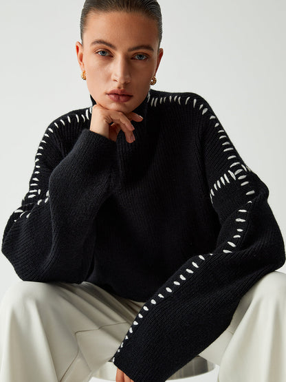 Norvielle Damen Strickpullover Stilvoll