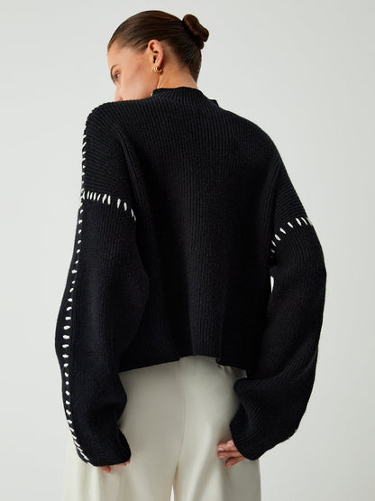 Norvielle Damen Strickpullover Stilvoll