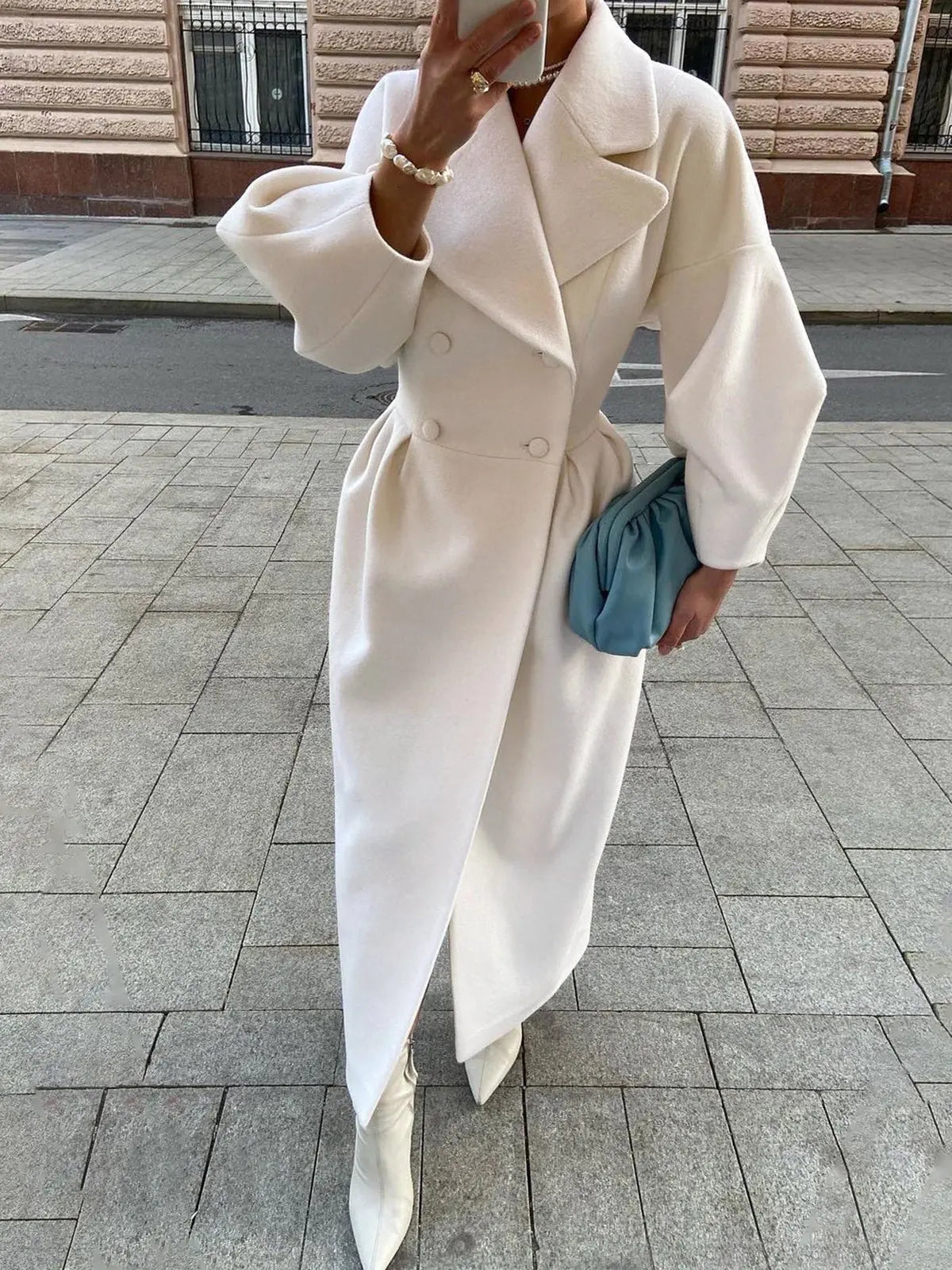 Damen Trenchcoat Pariser Eleganz Beige - Norvielle