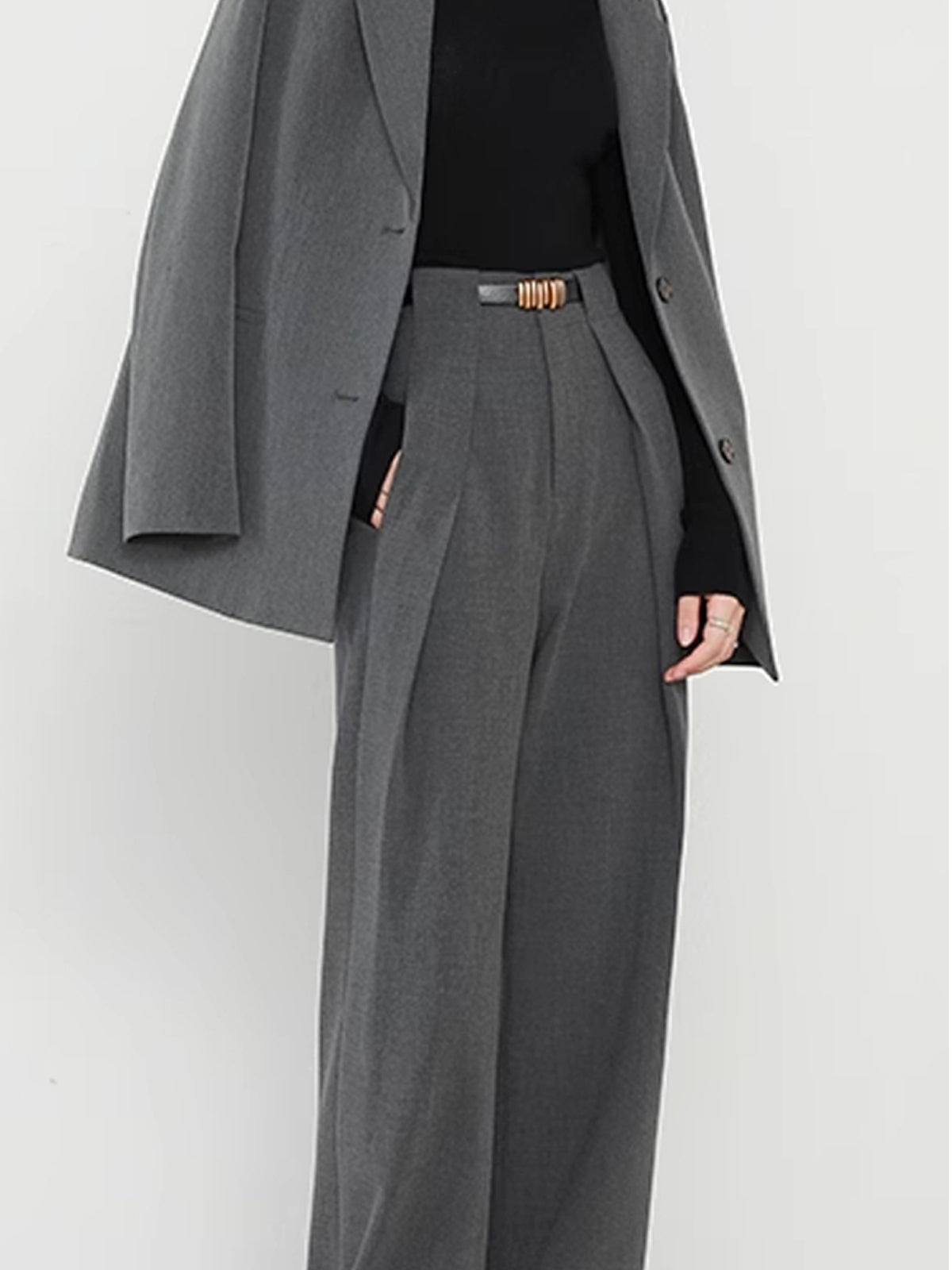 Damen Gerade Hose Mit Taschen