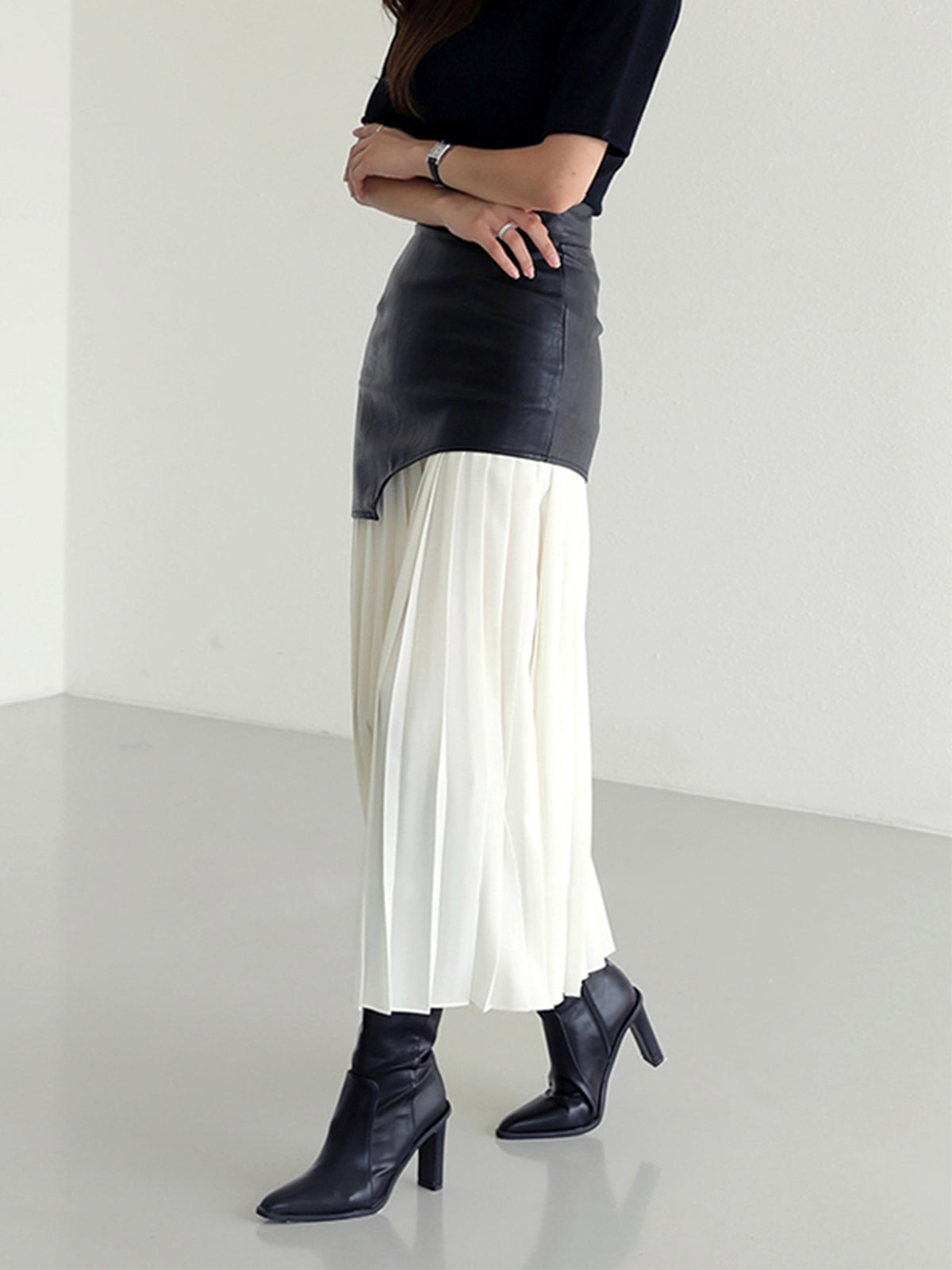 Damen Asymmetrischer Midi Rock Sommer Kleid