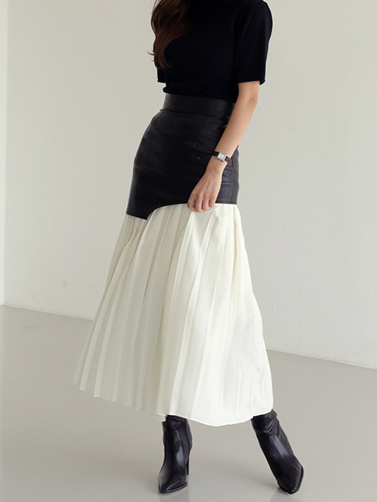 Damen Asymmetrischer Midi Rock Sommer Kleid