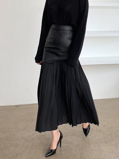 Damen Asymmetrischer Midi Rock Sommer Kleid