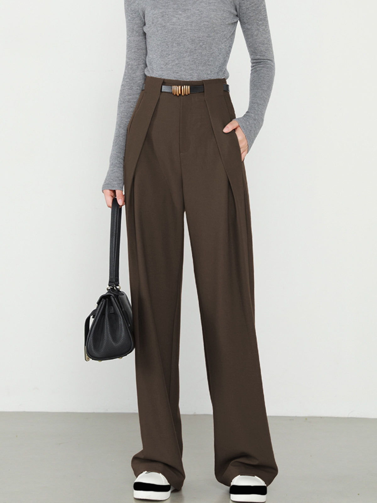 Elegante Damen-Geradehose mit Taschen - Norvielle