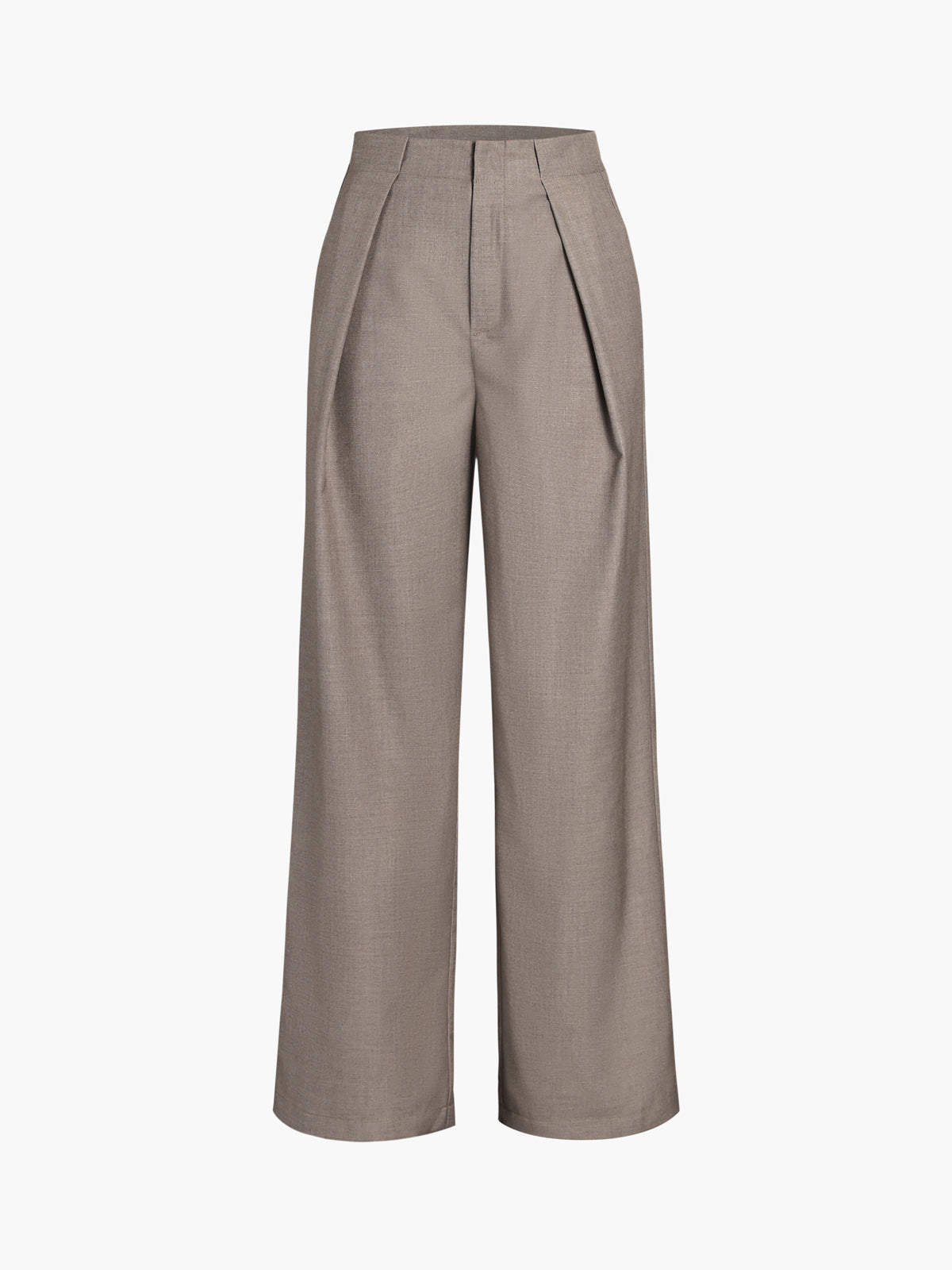 Damen Wide-Leg Hose Hochwerder Moderner City-Stil