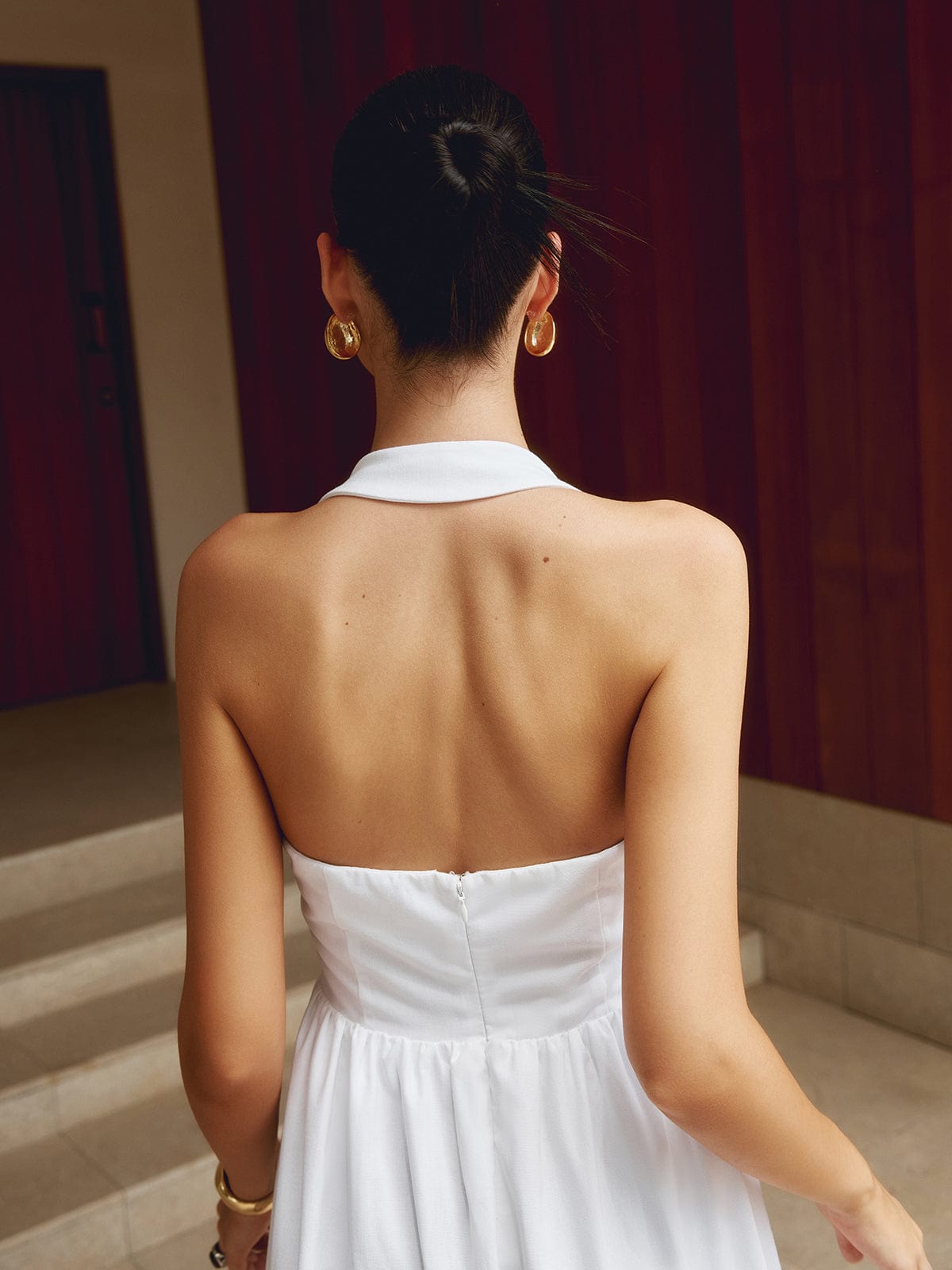 Damen A-Linien Maxikleid Sommerlich Raffiniert