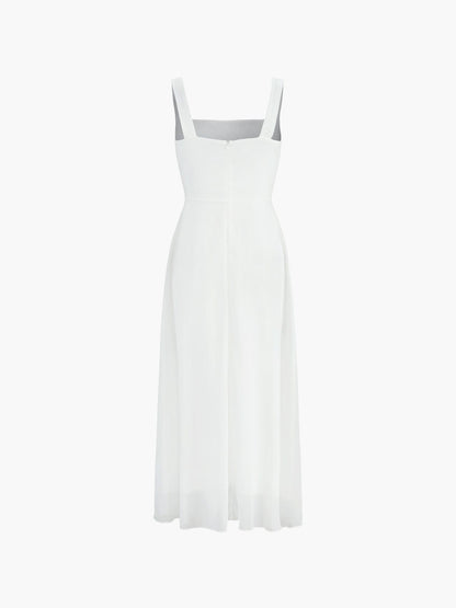 Elegantes Damen A-Linie Midikleid Zeitlos