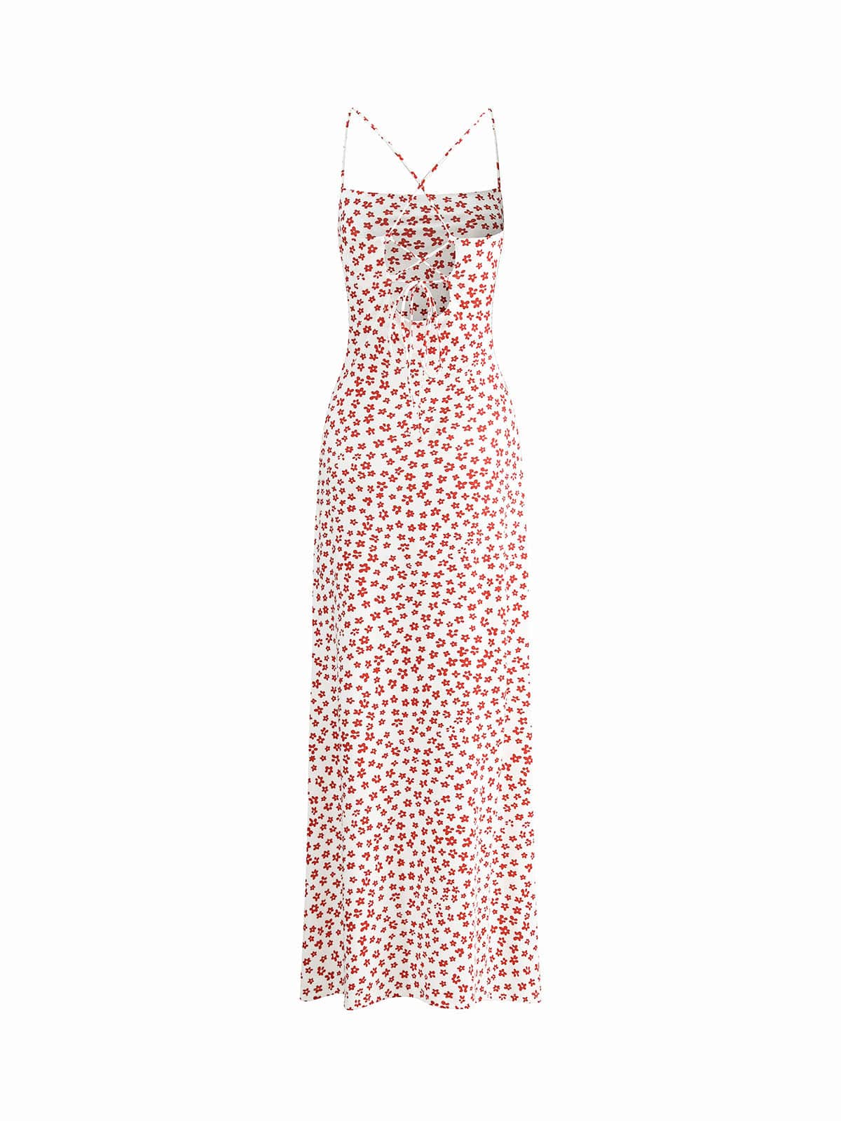 Damen Blumenkleid Spaghettiträger Leicht Romantisch