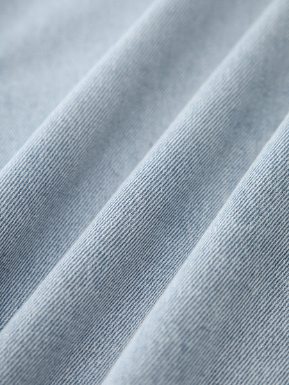 Damen Midirock Denim Frontschlitz
