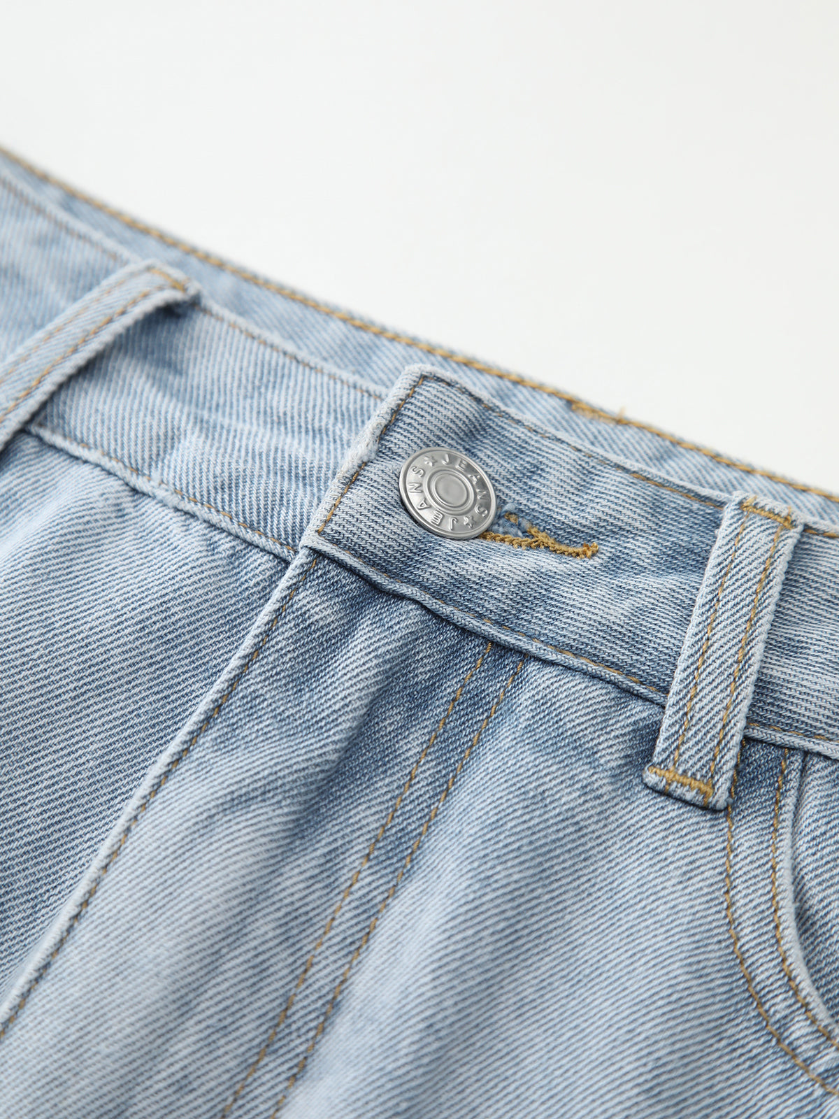Damen Midirock Denim Frontschlitz