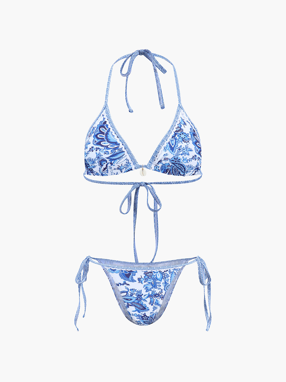Damen Bikini Set Halterneck Oberteil und Hose - Norvielle
