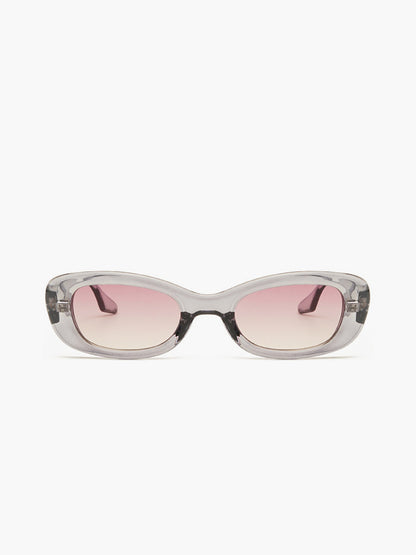 Damen Kristall Sonnenbrille Transparent