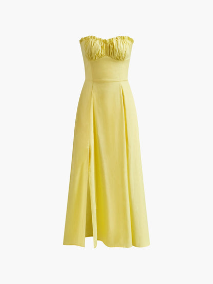 Damen Sommerkleid mit Bustier A-Linie