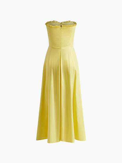 Damen Sommerkleid mit Bustier A-Linie