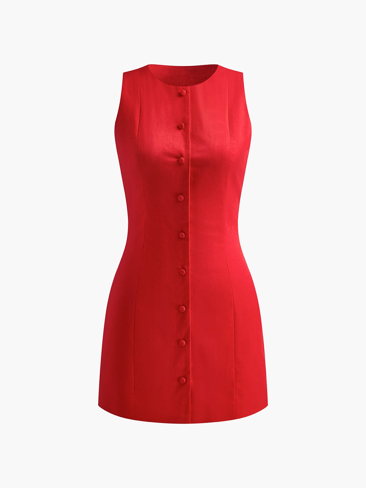 Elegantes Damen Ärmelloses Baumwollkleid