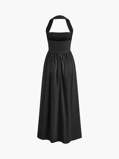 Damen A-Linien Maxikleid Sommerlich Raffiniert