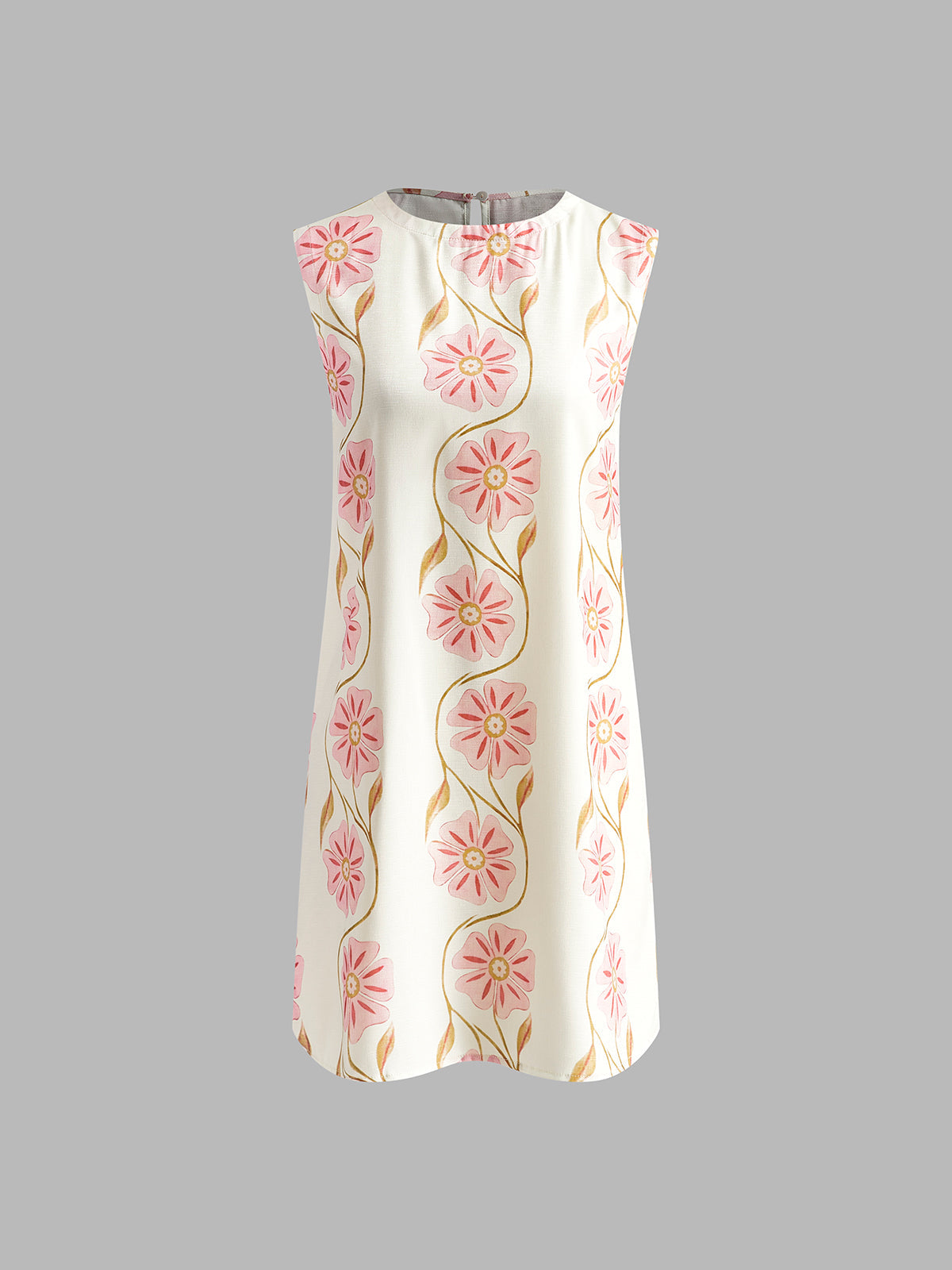 Damen Sommerkleid Florale Stickerei Boho-Stil