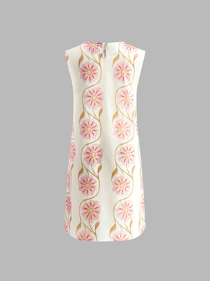 Damen Sommerkleid Florale Stickerei Boho-Stil