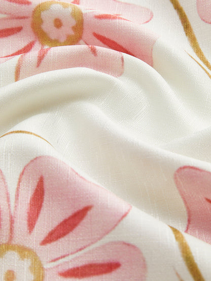Damen Sommerkleid Florale Stickerei Boho-Stil