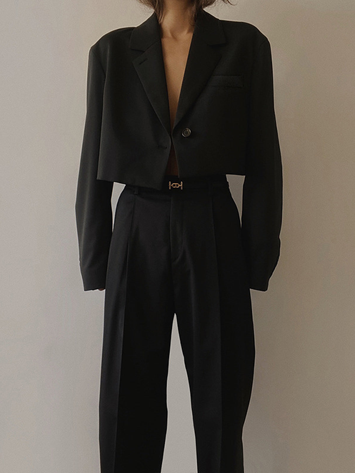 Norvielle Damen Crop Blazer Elegant