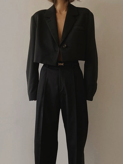 Norvielle Damen Crop Blazer Elegant