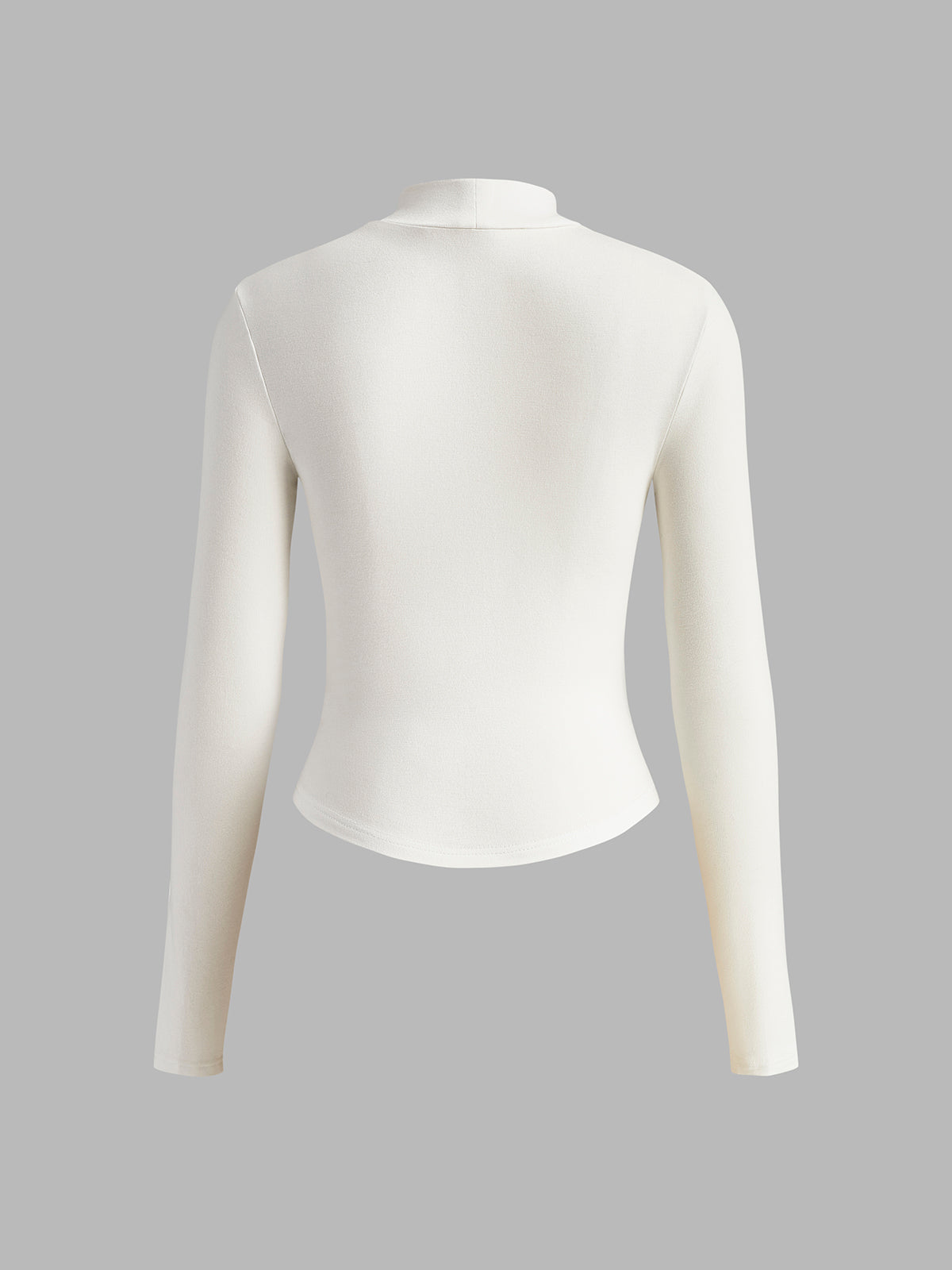 Damen Slim Fit T-Shirt Klassisch Baumwolle Weiß