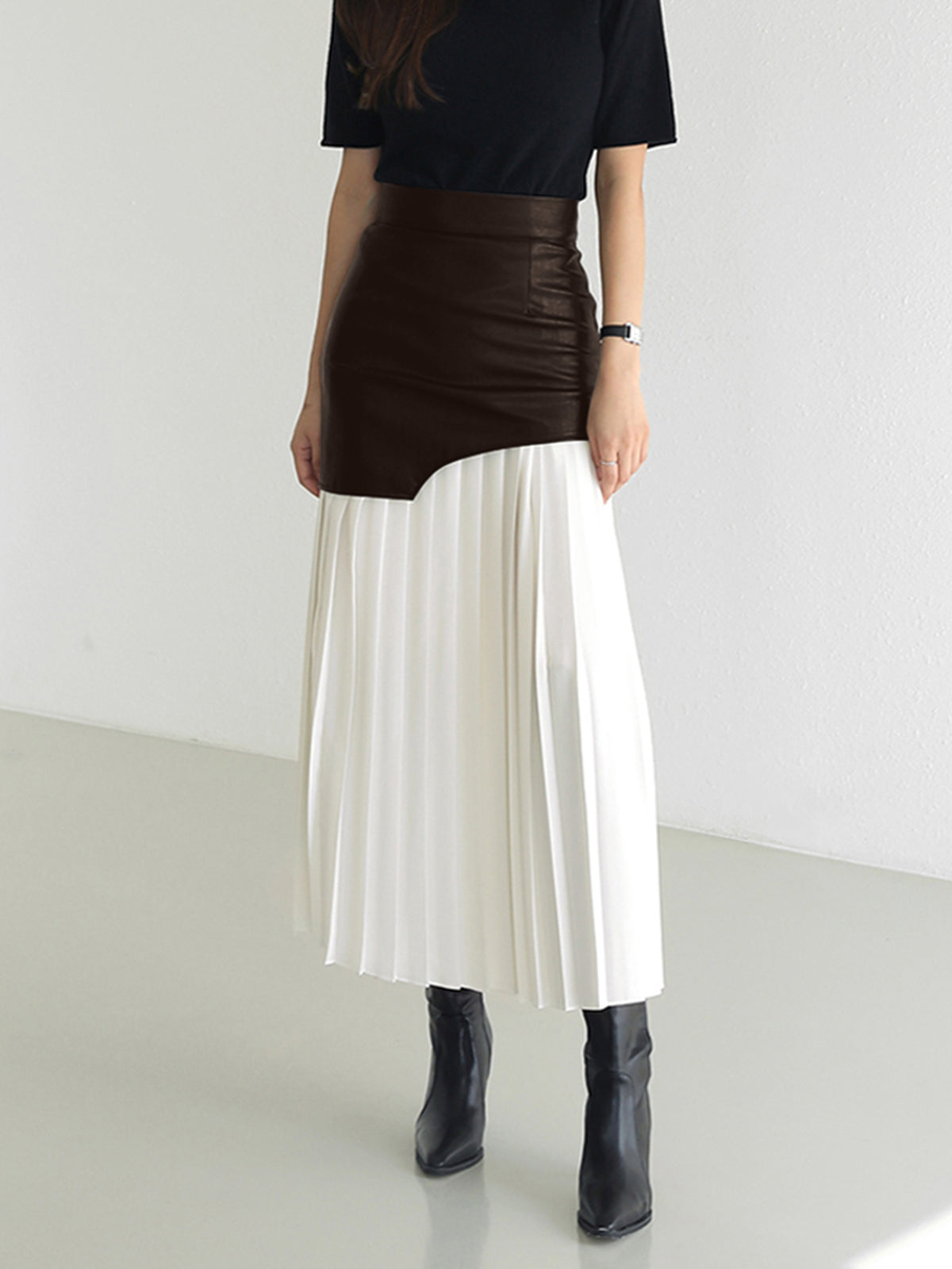 Damen Asymmetrischer Midi Rock Sommer Kleid