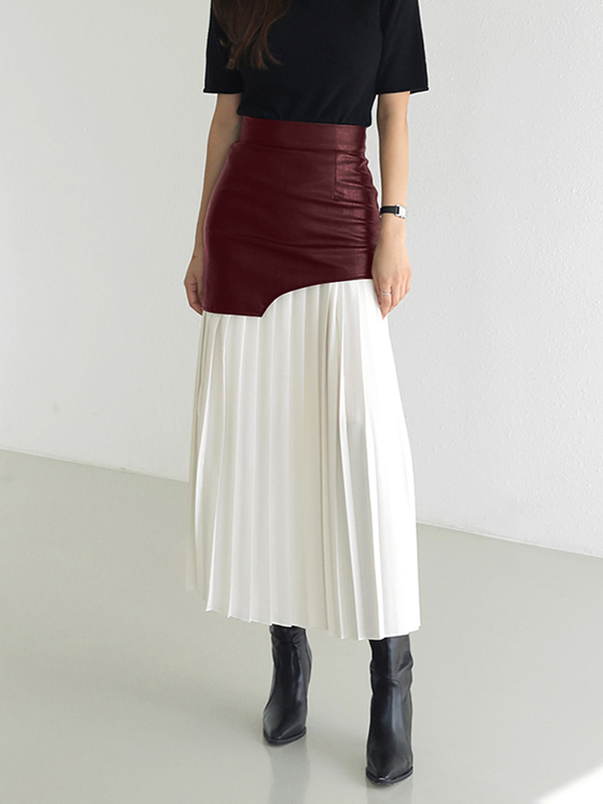 Damen Asymmetrischer Midi Rock Sommer Kleid