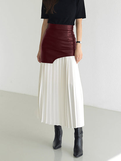 Damen Asymmetrischer Midi Rock Sommer Kleid