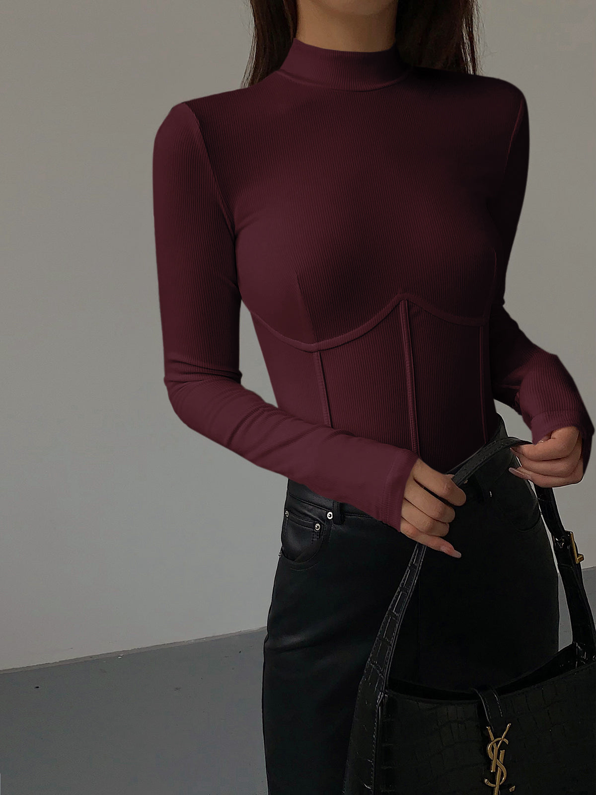 Damen Slim Fit T-Shirt Klassisch Baumwolle Weiß
