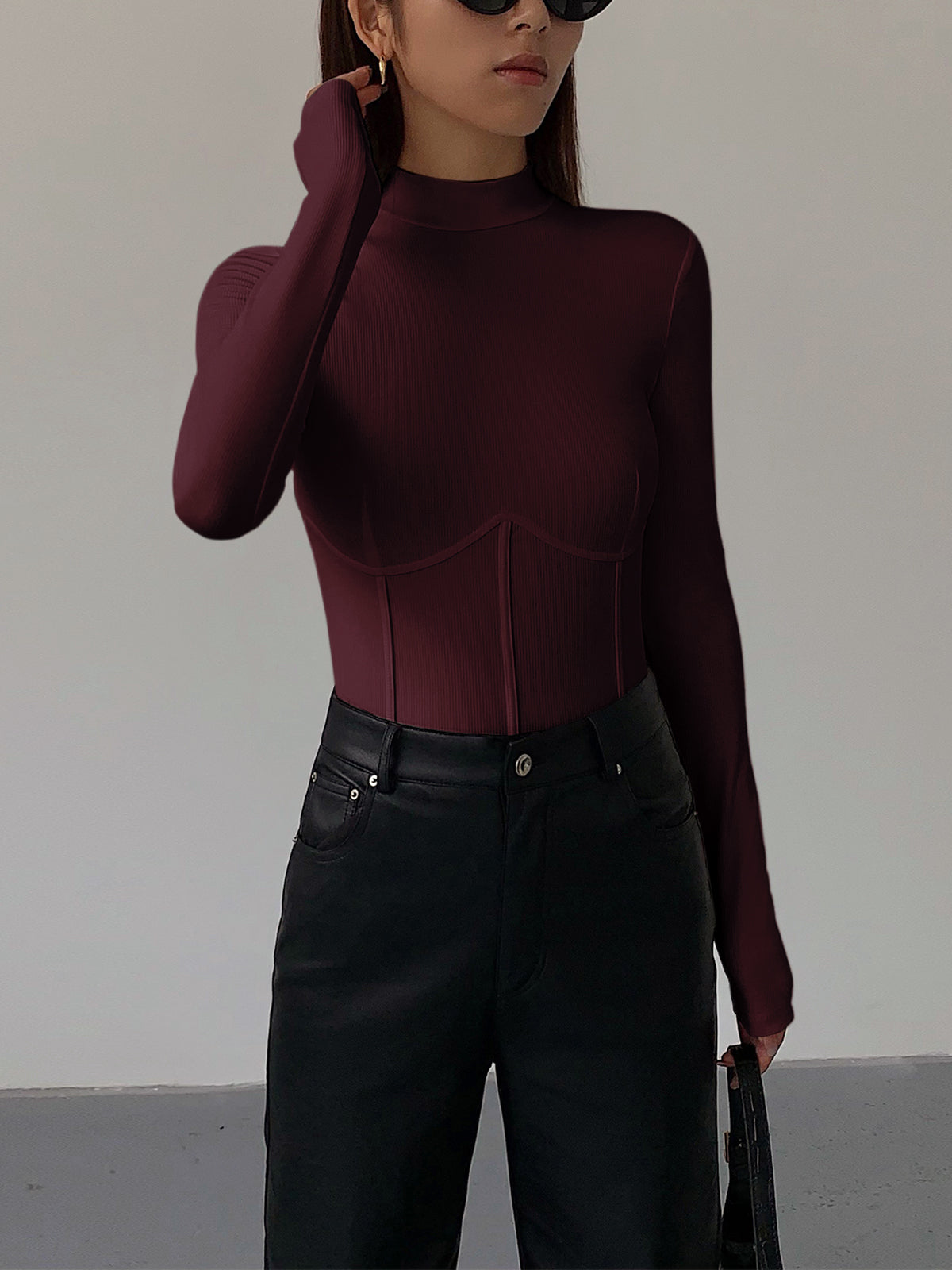 Damen Slim Fit T-Shirt Klassisch Baumwolle Weiß