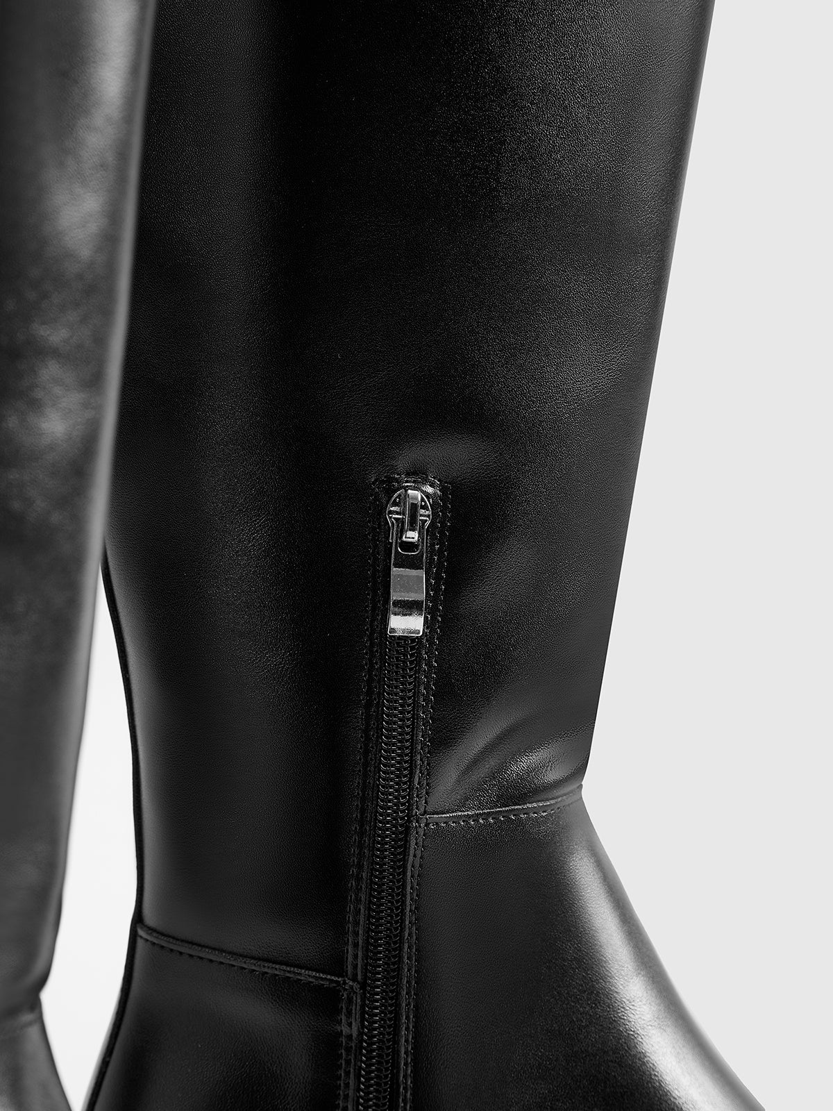 Damen Stiefel Hoher Schaft Leder