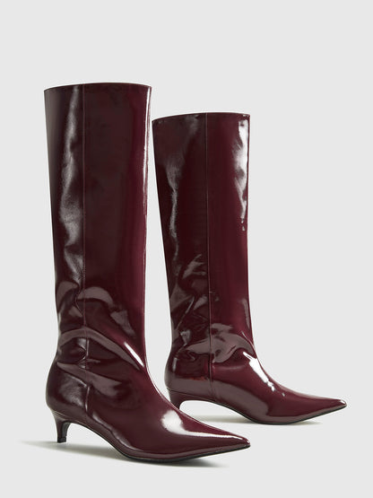 Renate Damen Kniehohe Stiefel Bequem