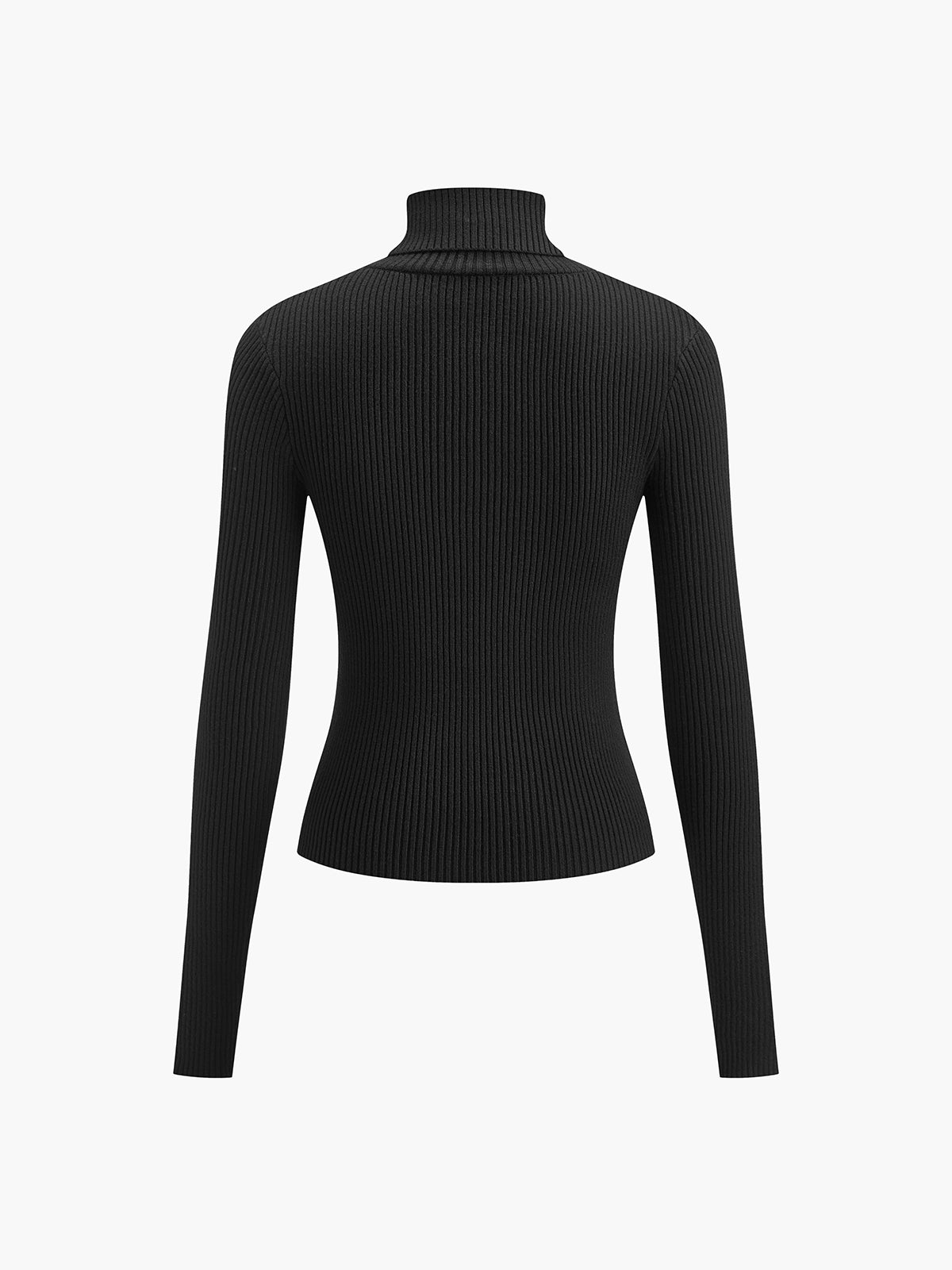 Damen Rollkragenpullover Gerippt Beige
