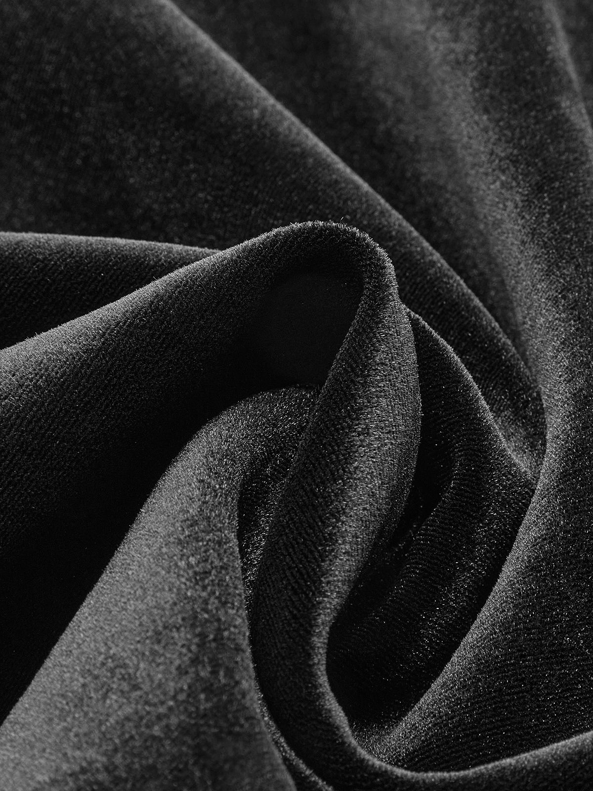 Damen Samt Minikleid Rückenakzent Kurz