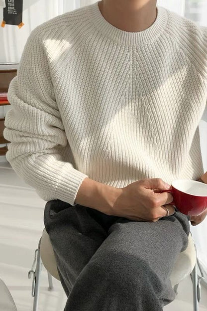 Norvielle Herren Gerippter Pullover Elegantes Design