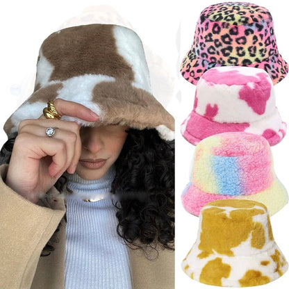 Weiche Unisex Mütze Warm Plüsch Winter Bucket Hat → Weiche Unisex - Norvielle