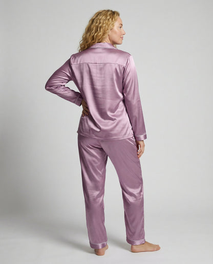 Damen Satin Pyjama Set Elegantes Design